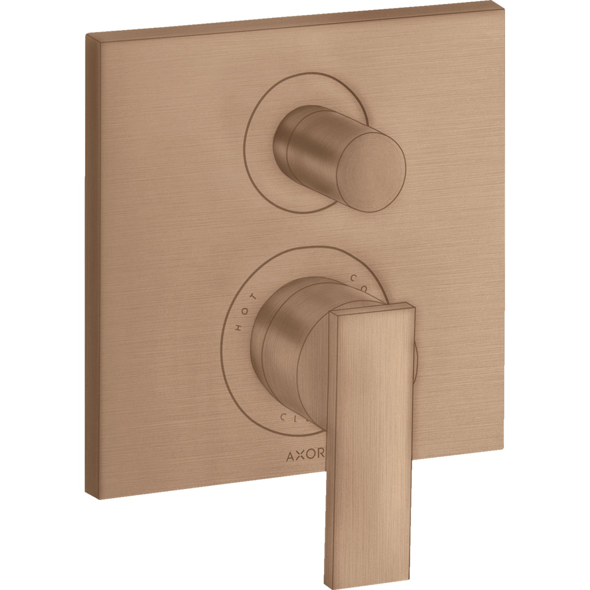 AXOR-Citterio-Single-lever-bath-mixer-for-concealed-installation-with-lever-handle-and-integrated-security-combination-according-to-EN1717-Brushed-Red-Gold-39457310