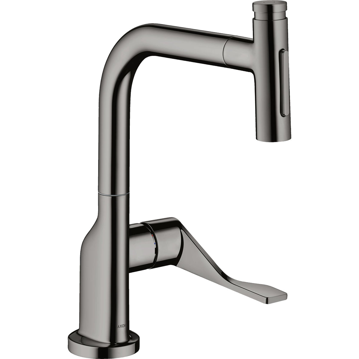 AXOR-Citterio-Single-lever-kitchen-mixer-Select-230-2jet-with-pull-out-spray-Polished-Black-Chrome-39863330