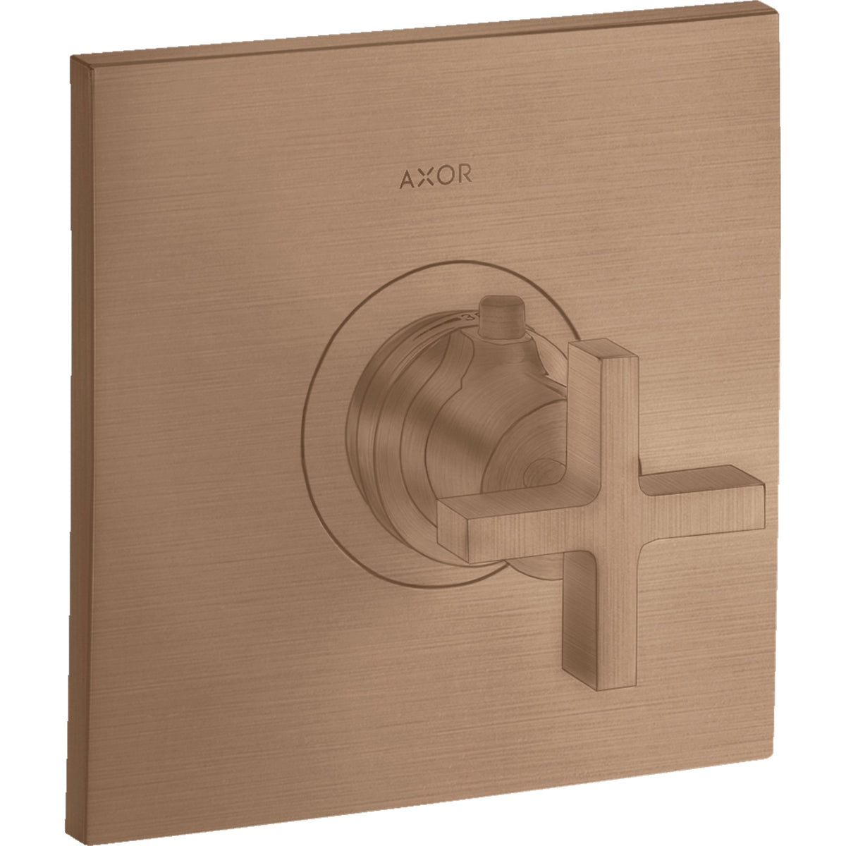 AXOR-Citterio-Thermostat-HighFlow-for-concealed-installation-with-cross-handle-Brushed-Red-Gold-39716310