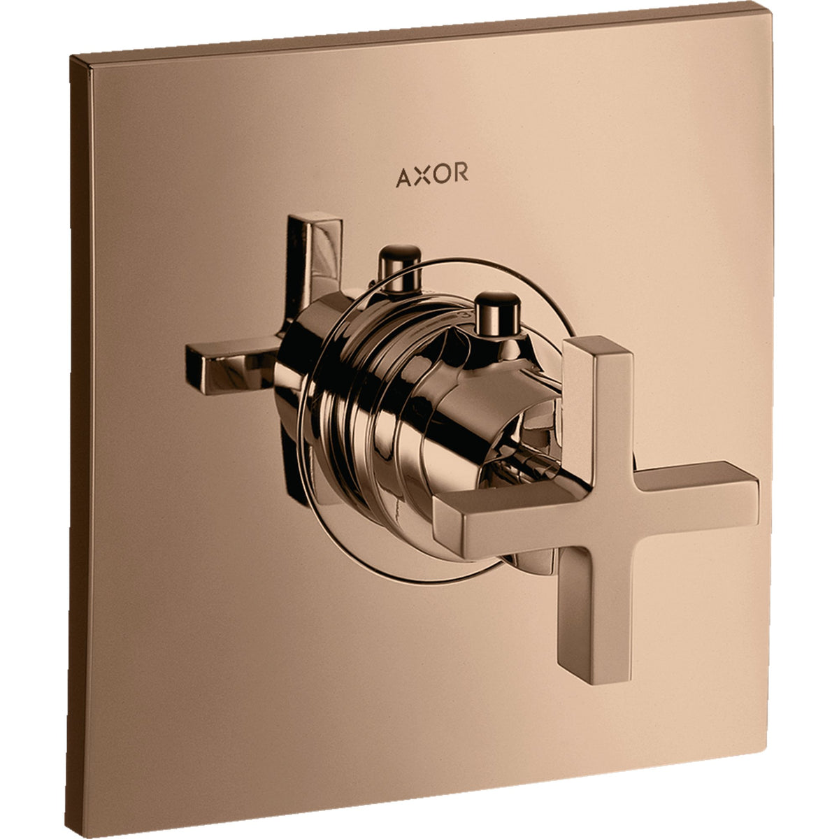 AXOR-Citterio-Thermostat-HighFlow-for-concealed-installation-with-cross-handle-Polished-Red-Gold-39716300