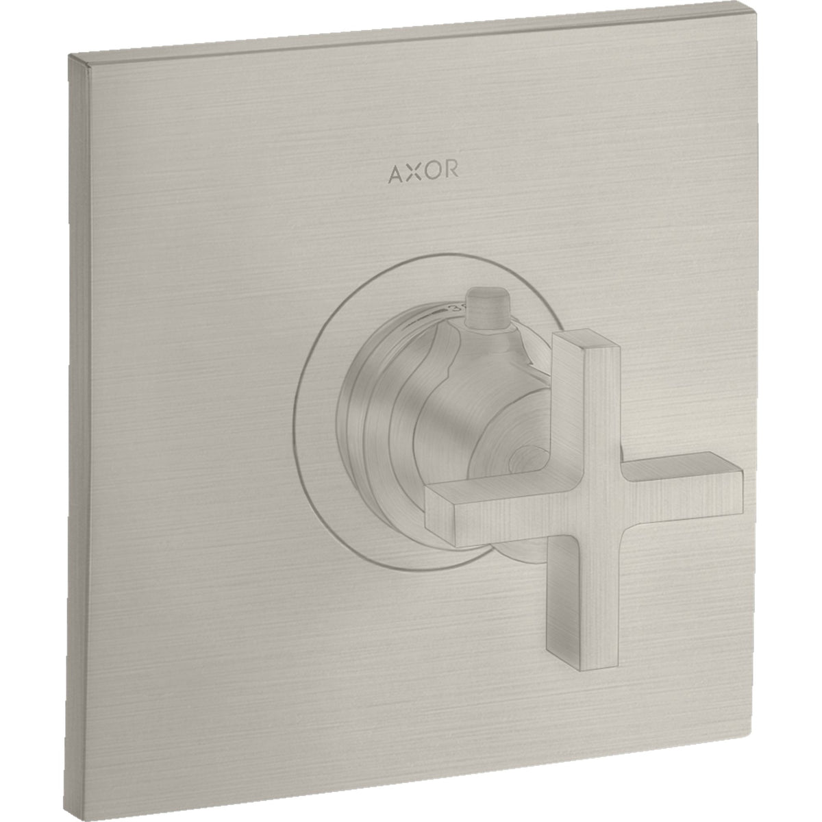 AXOR-Citterio-Thermostat-HighFlow-for-concealed-installation-with-cross-handle-Stainless-Steel-Optic-39716800
