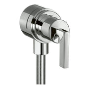 AXOR Citterio Wall outlet stop with non return valve shut off valve and lever handle Chrome 39882000