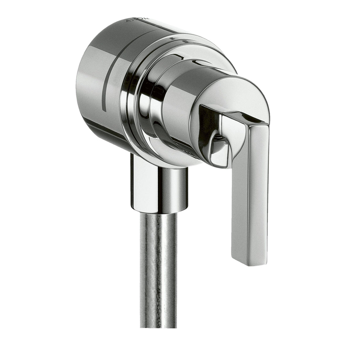 AXOR Citterio Wall outlet stop with non return valve shut off valve and lever handle Chrome 39882000