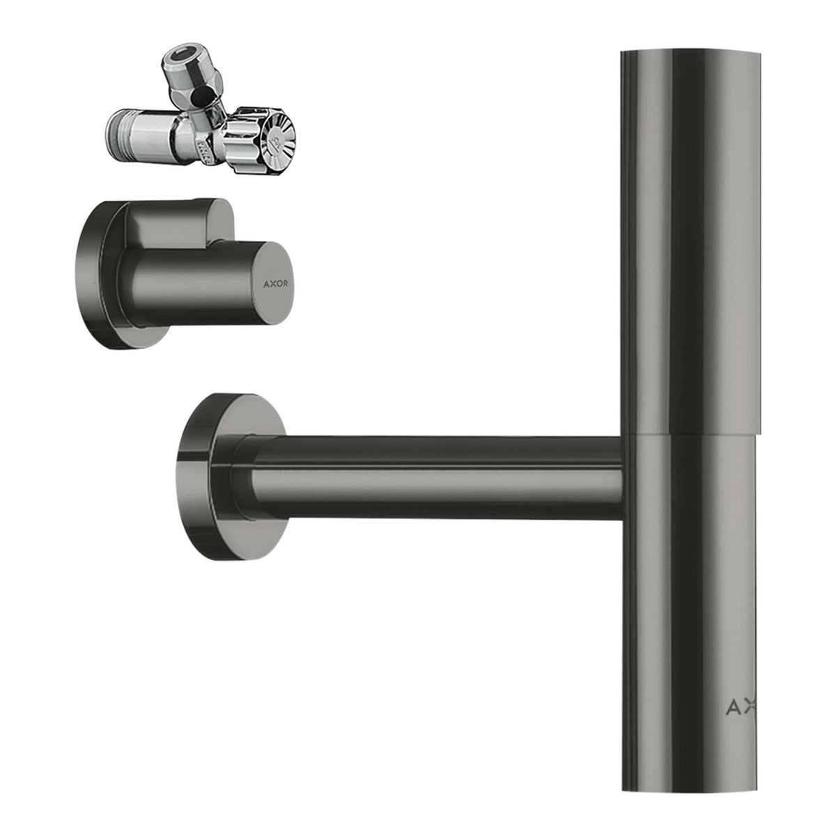 AXOR Design trap set Flowstar Polished Black Chrome 51304330