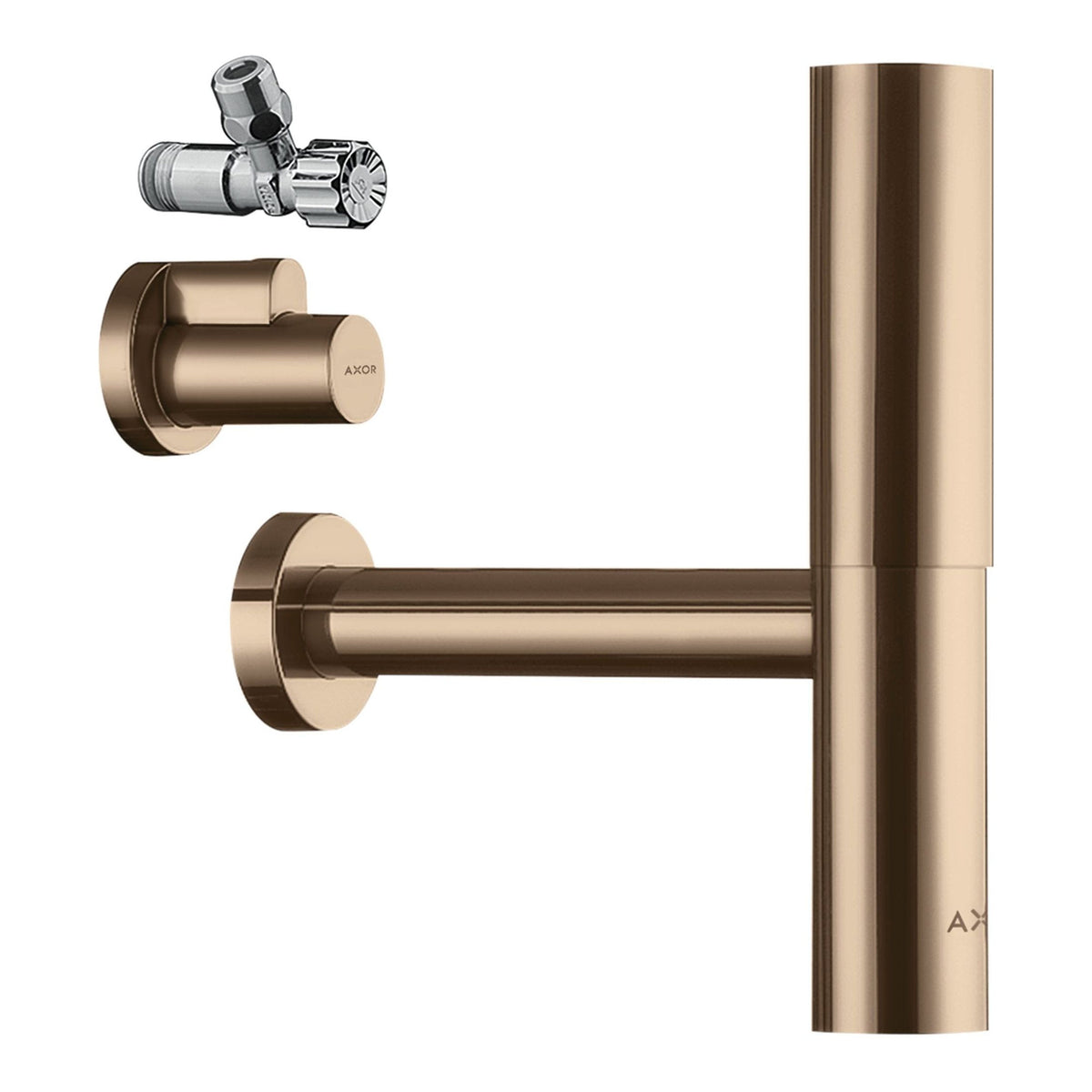 AXOR Design trap set Flowstar Polished Red Gold 51304300