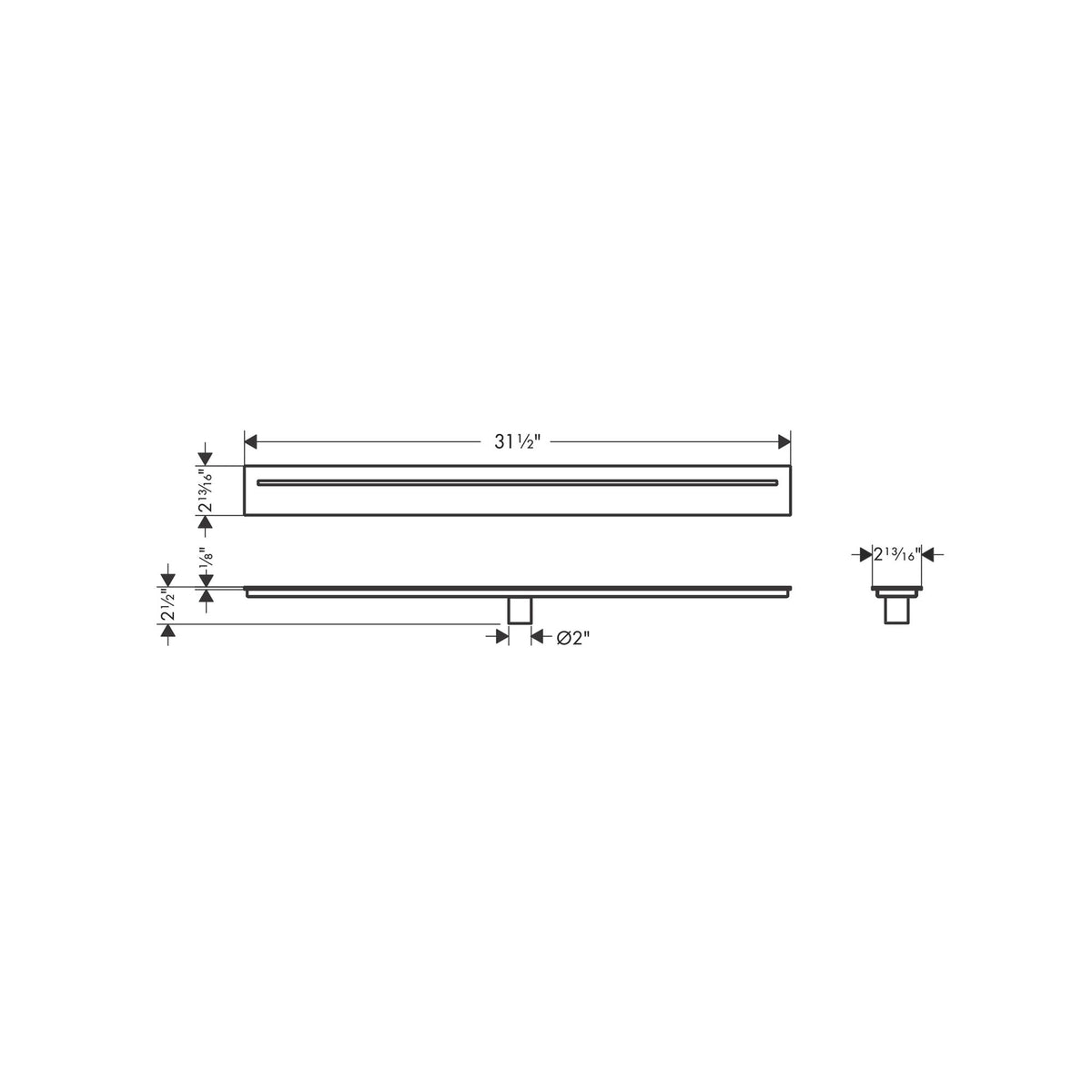 AXOR-Drain-Finish-set-shower-drain-800-42521-technical-01