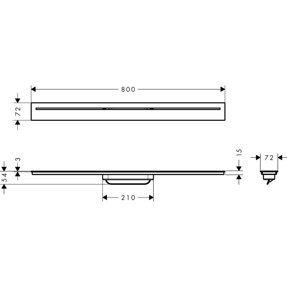 AXOR-Drain-Finish-set-shower-drain-800-42521-technical-02