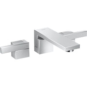 AXOR-Edge-3-hole-basin-mixer-for-concealed-installation-wall-mounted-with-spout-190-mm-and-push-open-waste-set-diamond-cut-Chrome-46061000