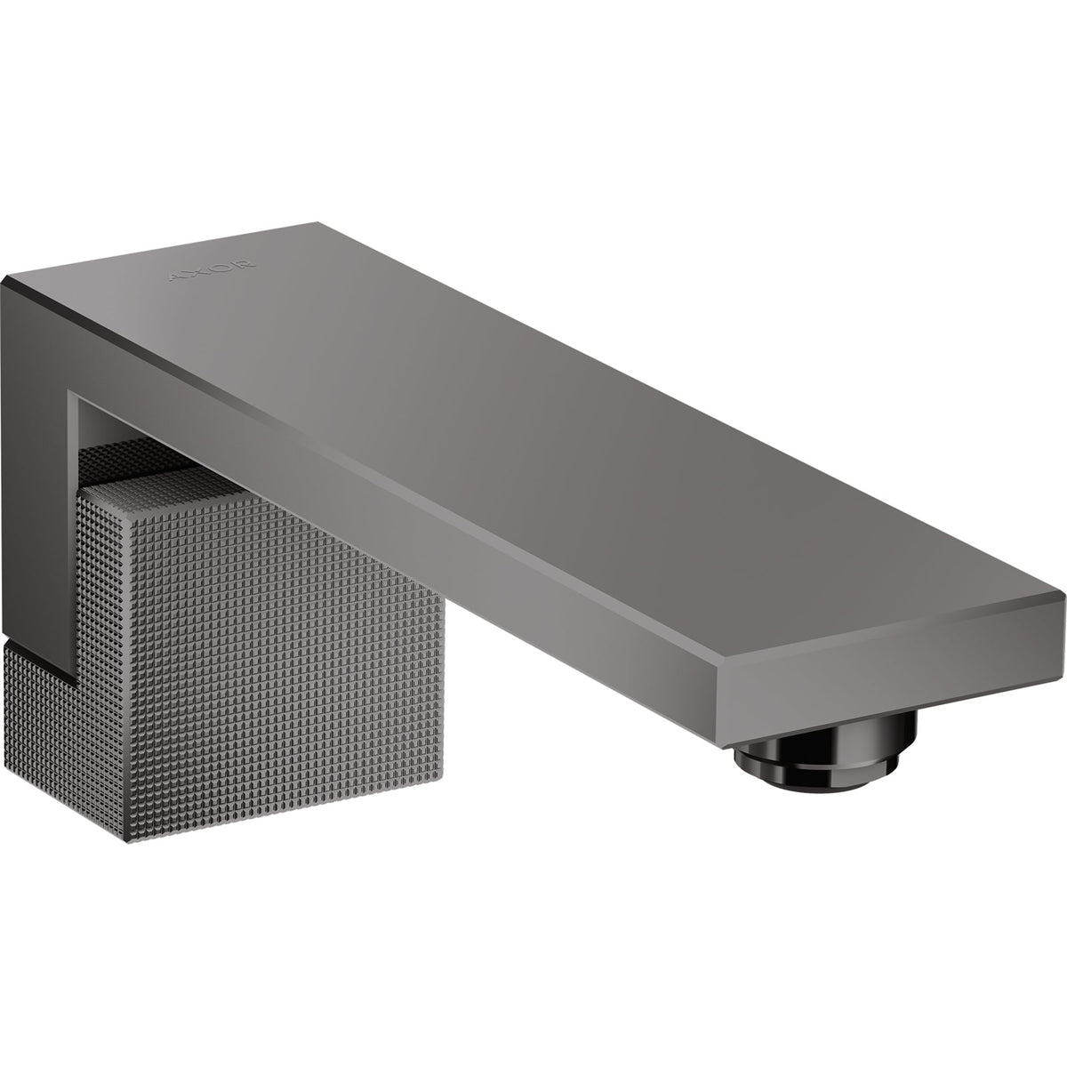 AXOR-Edge-Bath-spout-diamond-cut-Polished-Black-Chrome-46411330