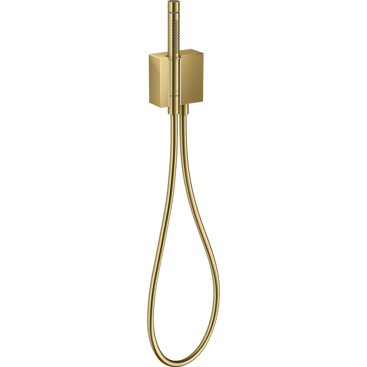 AXOR-Edge-Porter-unit-with-baton-hand-shower-2jet-and-shower-hose-diamond-cut-Polished-Gold-Optic-46521990