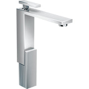 AXOR-Edge-Single-lever-basin-mixer-280-for-wash-bowls-with-push-open-waste-set-diamond-cut-Chrome-46031000