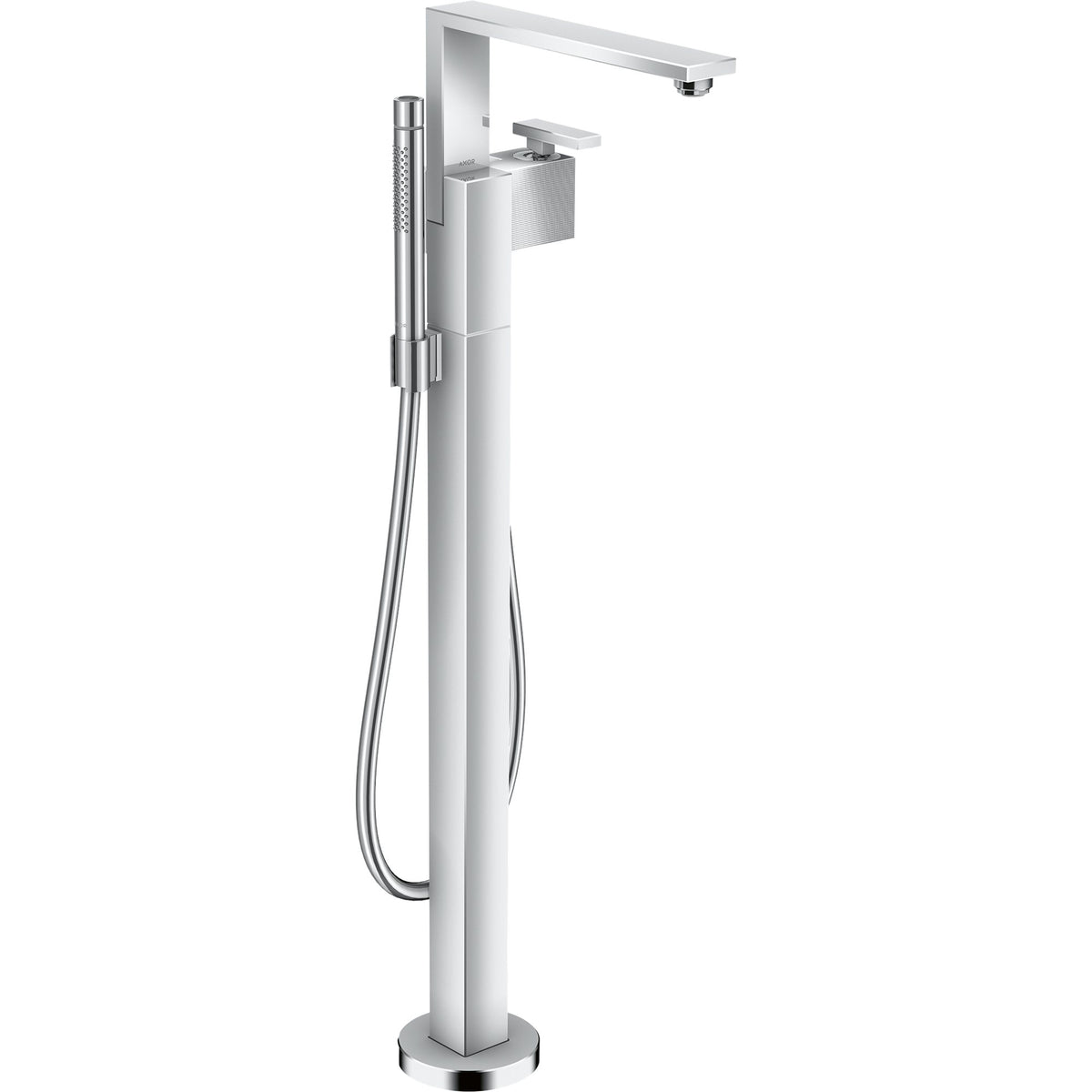 AXOR-Edge-Single-lever-bath-mixer-floor-standing-diamond-cut-Chrome-46441000