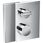 AXOR-Edge-Thermostat-for-concealed-installation-with-shut-off-diverter-valve-diamond-cut-Chrome-46761000
