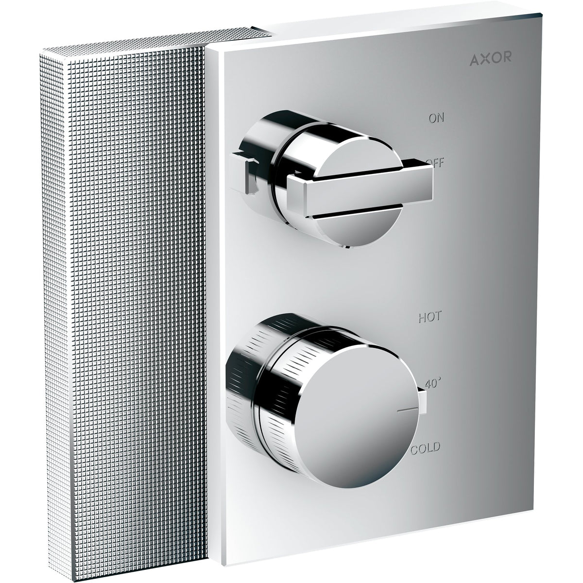 AXOR-Edge-Thermostat-for-concealed-installation-with-shut-off-valve-diamond-cut-Chrome-46751000