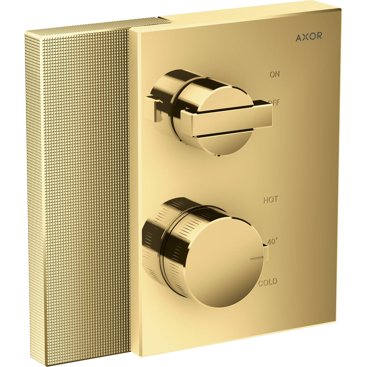 AXOR-Edge-Thermostat-for-concealed-installation-with-shut-off-valve-diamond-cut-Polished-Gold-Optic-46751990