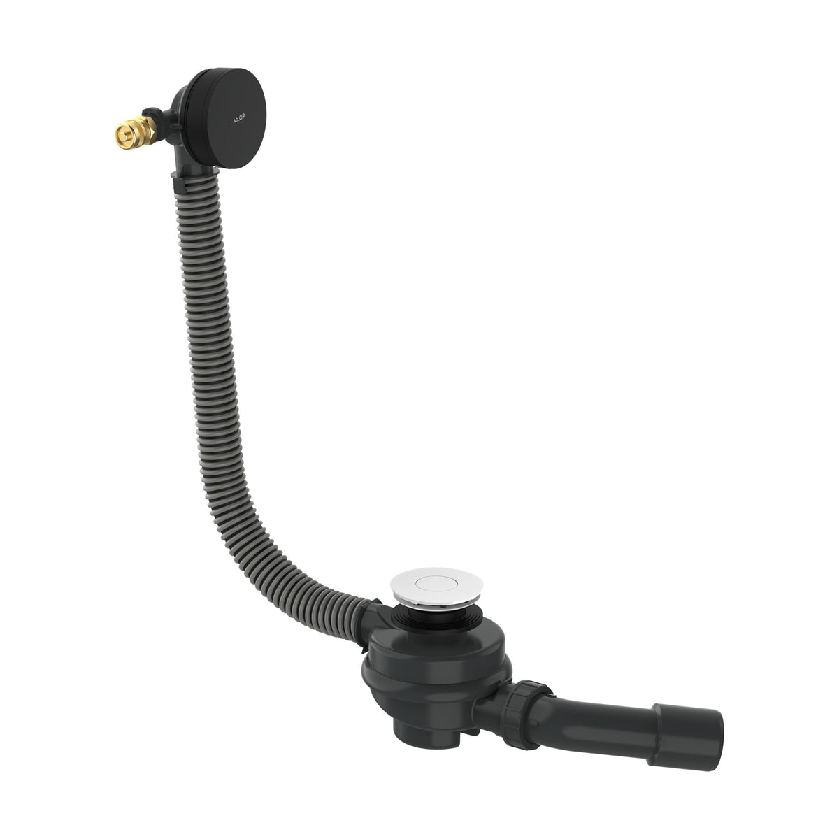 AXOR-Exafill-Complete-set-bath-filler-waste-and-overflow-set-for-bathtub-Matt-Black-42540670