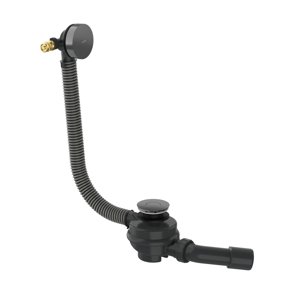 AXOR-Exafill-Complete-set-bath-filler-waste-and-overflow-set-for-bathtub-Polished-Black-Chrome-42540330