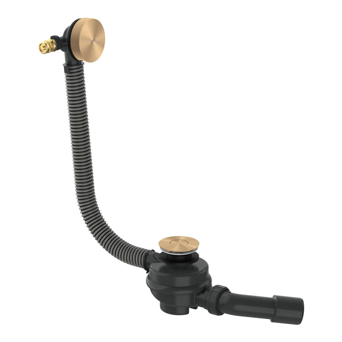 AXOR Flexaplus Complete set waste and overflow set for bathtub Brushed Bronze 42541140
