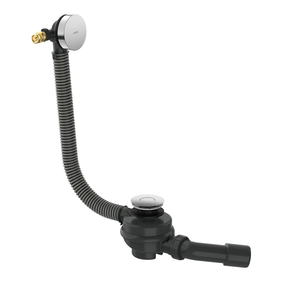 AXOR Flexaplus Complete set waste and overflow set for bathtub Chrome 42541000