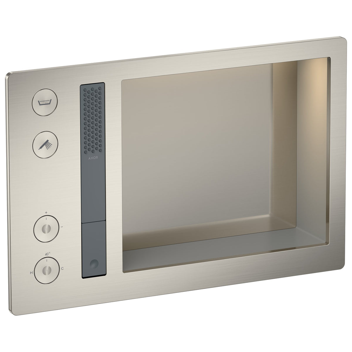 AXOR-Incava-Shower-system-600-390-with-thermostat-for-2-functions-for-version-with-light-Stainless-Steel-Optic-35744800