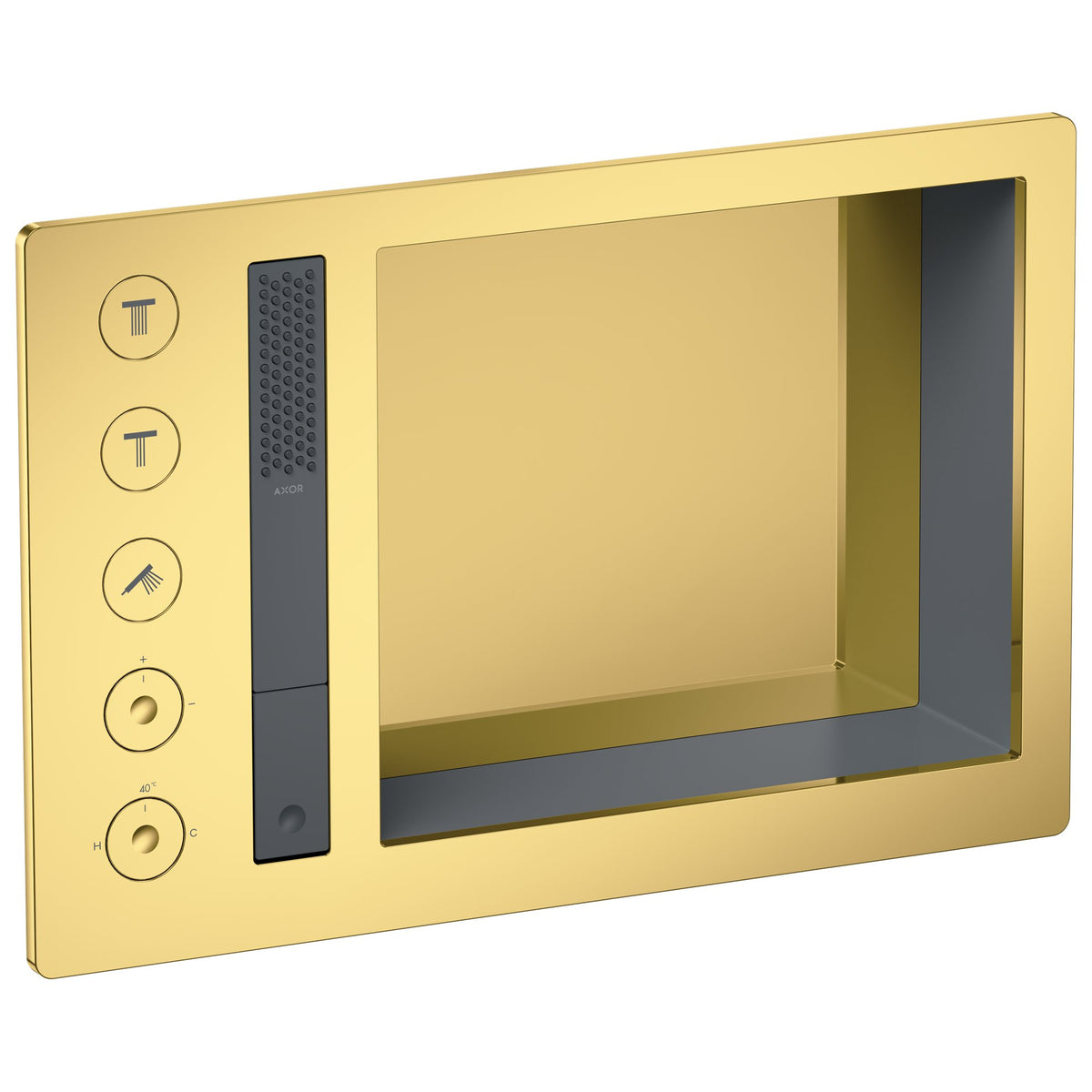 AXOR-Incava-Shower-system-600-390-with-thermostat-for-3-functions-Polished-Gold-Optic-35751990