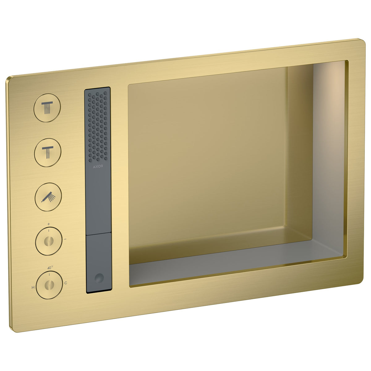 AXOR-Incava-Shower-system-600-390-with-thermostat-for-3-functions-for-version-with-light-Brushed-Brass-35740950