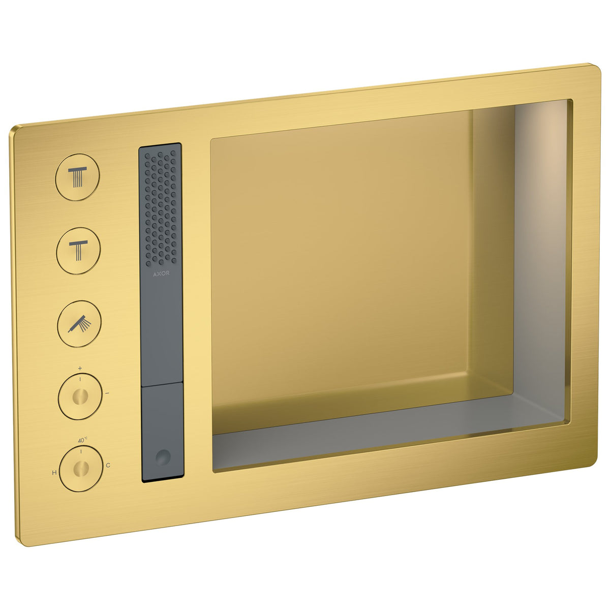 AXOR-Incava-Shower-system-600-390-with-thermostat-for-3-functions-for-version-with-light-Brushed-Gold-Optic-35740250
