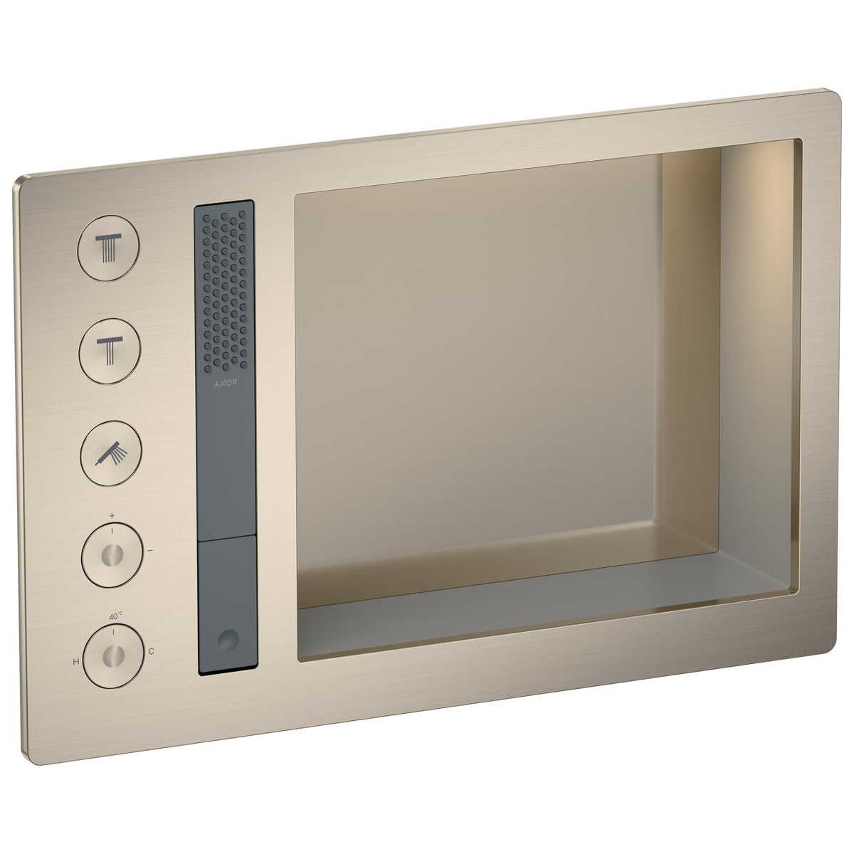 AXOR-Incava-Shower-system-600-390-with-thermostat-for-3-functions-for-version-with-light-Brushed-Nickel-35740820