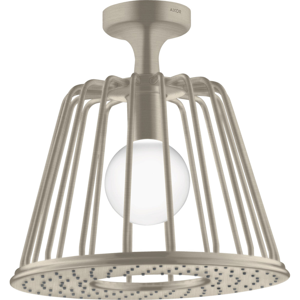 AXOR-LampShower-Nendo-LampShower-275-1jet-with-ceiling-connector-Brushed-Nickel-26032820
