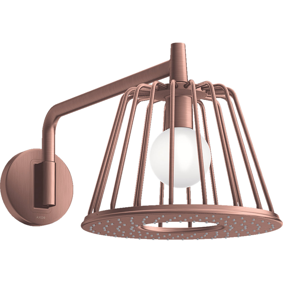 AXOR-LampShower-Nendo-LampShower-275-1jet-with-shower-arm-Brushed-Red-Gold-26031310