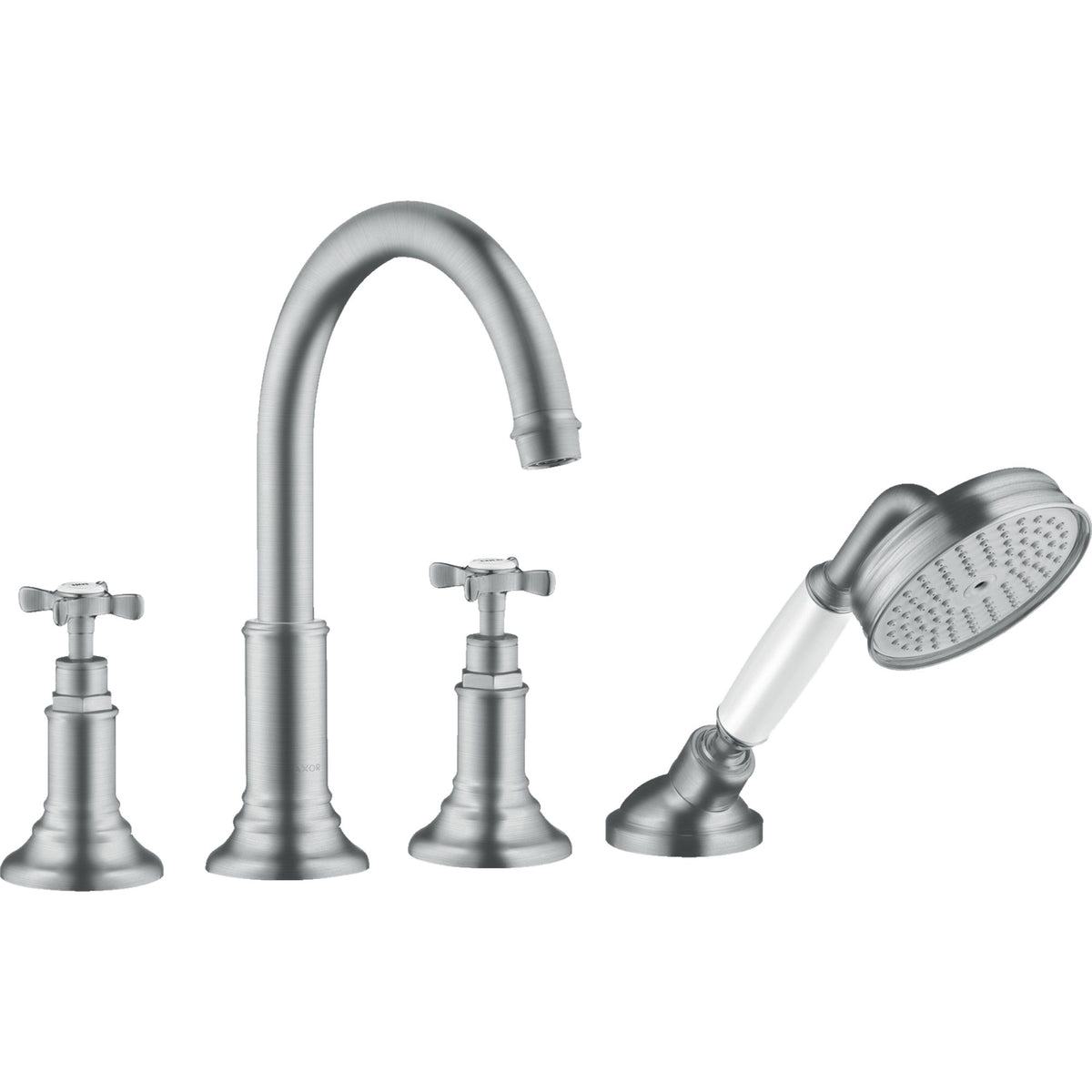 AXOR-Montreux-4-hole-tile-mounted-bath-mixer-with-cross-handles-Brushed-Chrome-16544260