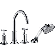 AXOR-Montreux-4-hole-tile-mounted-bath-mixer-with-cross-handles-Chrome-16544000
