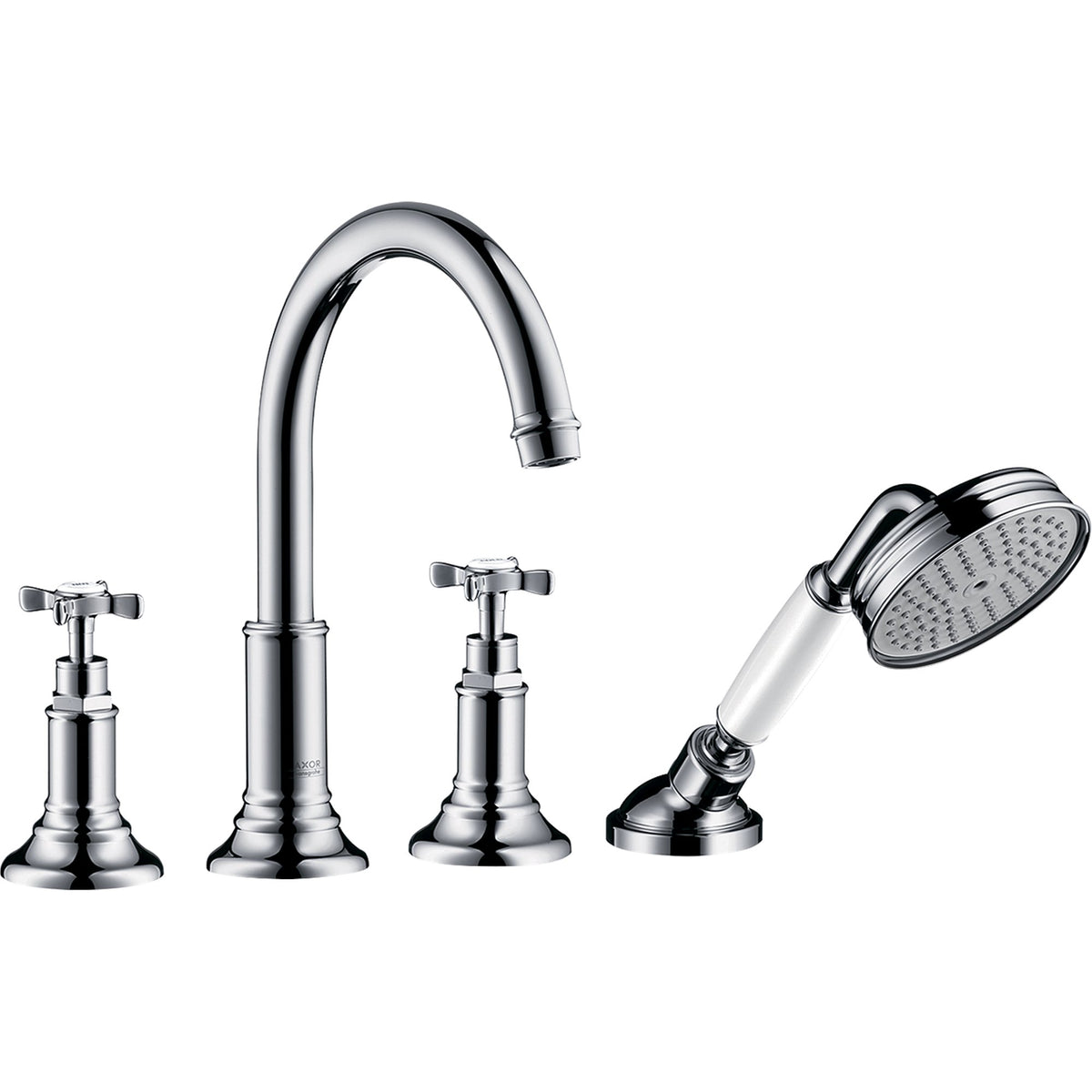 AXOR-Montreux-4-hole-tile-mounted-bath-mixer-with-cross-handles-Chrome-16544000