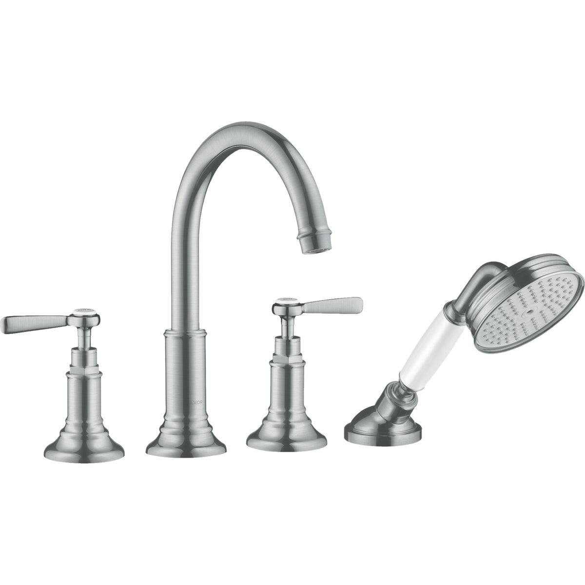 AXOR-Montreux-4-hole-tile-mounted-bath-mixer-with-lever-handles-Brushed-Chrome-16554260