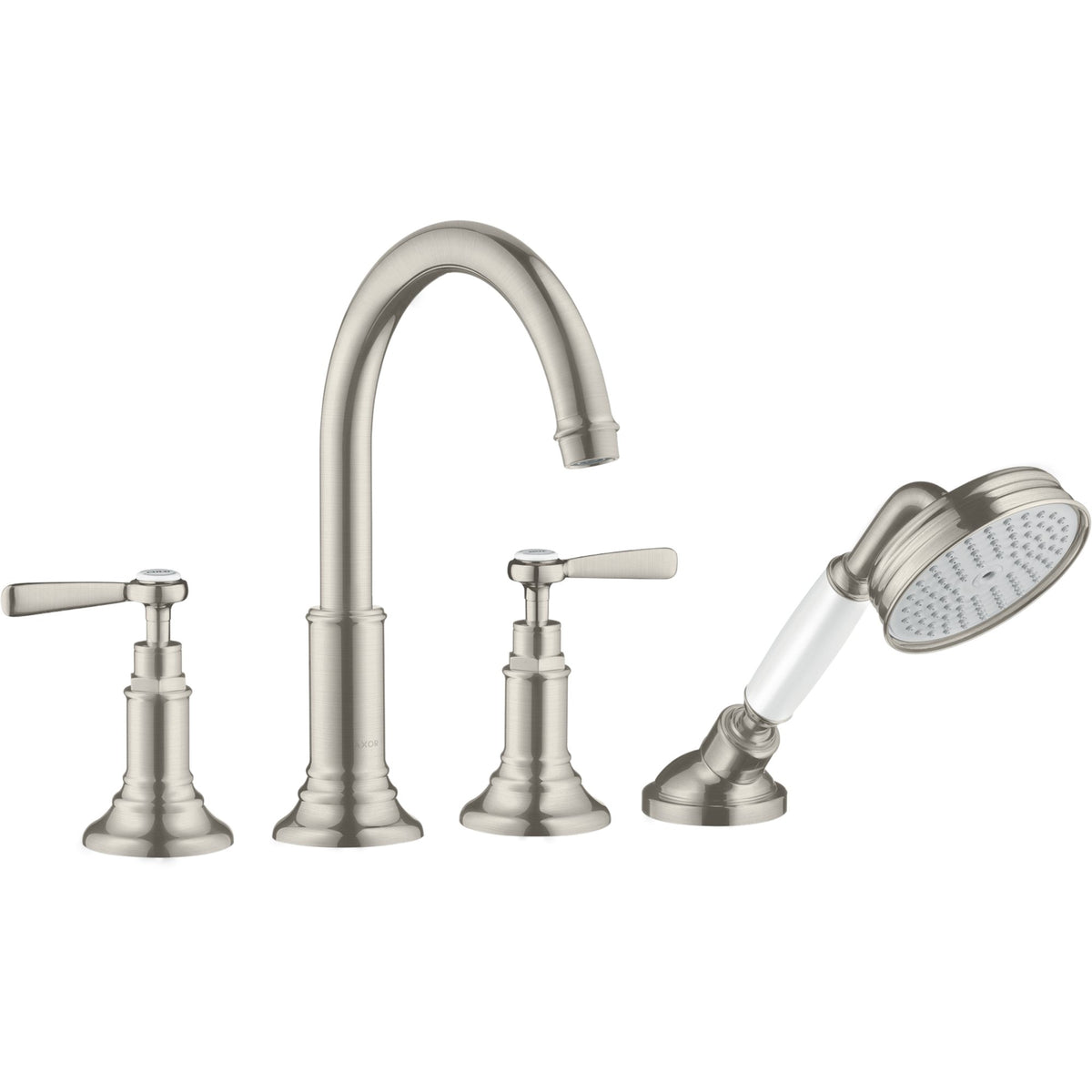 AXOR-Montreux-4-hole-tile-mounted-bath-mixer-with-lever-handles-Stainless-Steel-Optic-16554800