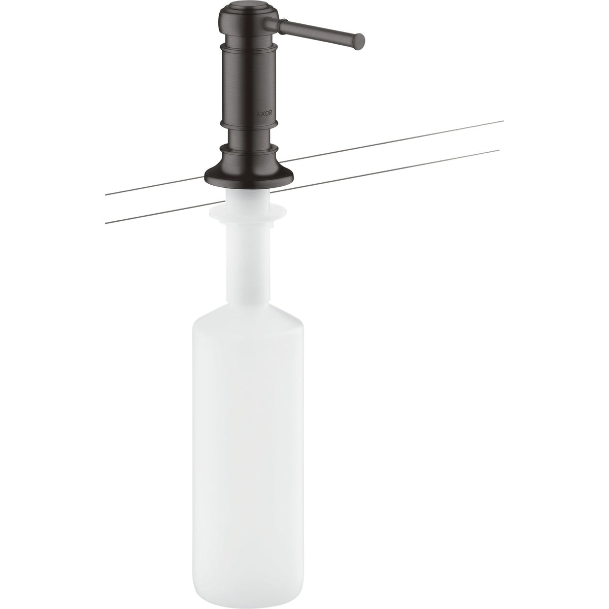 AXOR-Montreux-Liquid-soap-dispenser-washing-up-liquid-dispenser-Brushed-Black-Chrome-42018340