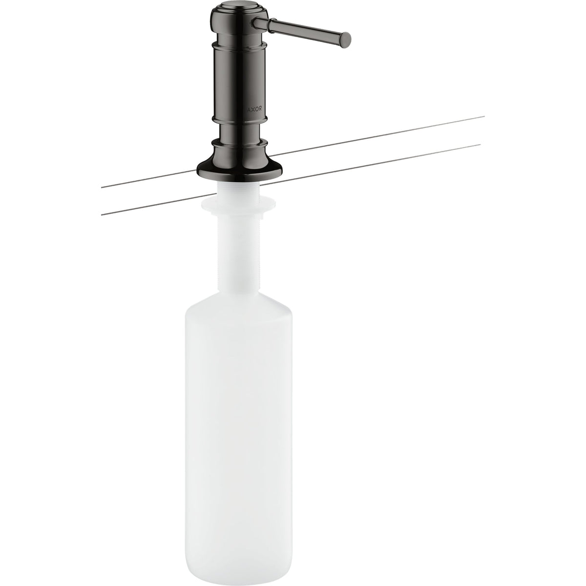 AXOR-Montreux-Liquid-soap-dispenser-washing-up-liquid-dispenser-Polished-Black-Chrome-42018330