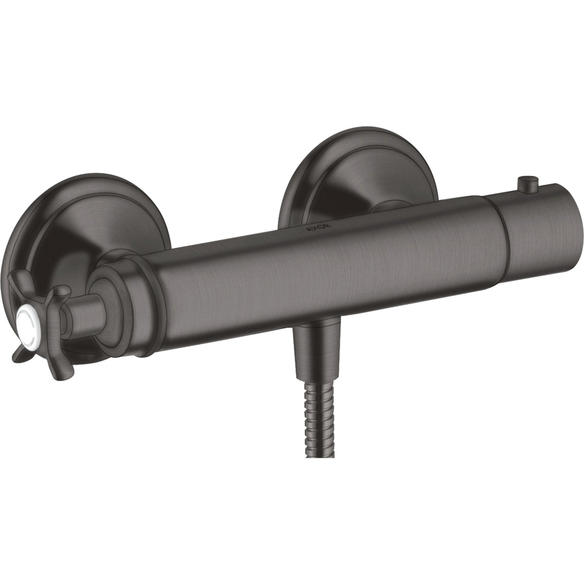AXOR-Montreux-Shower-thermostat-for-exposed-installation-with-cross-handle-Brushed-Black-Chrome-16261340