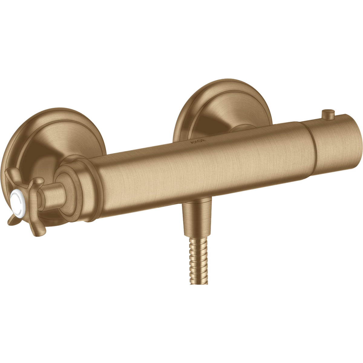 AXOR-Montreux-Shower-thermostat-for-exposed-installation-with-cross-handle-Brushed-Bronze-16261140