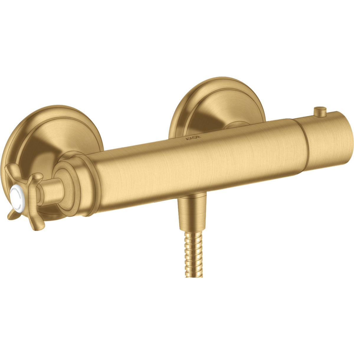 AXOR-Montreux-Shower-thermostat-for-exposed-installation-with-cross-handle-Brushed-Gold-Optic-16261250