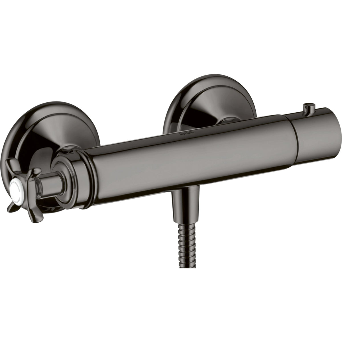 AXOR-Montreux-Shower-thermostat-for-exposed-installation-with-cross-handle-Polished-Black-Chrome-16261330