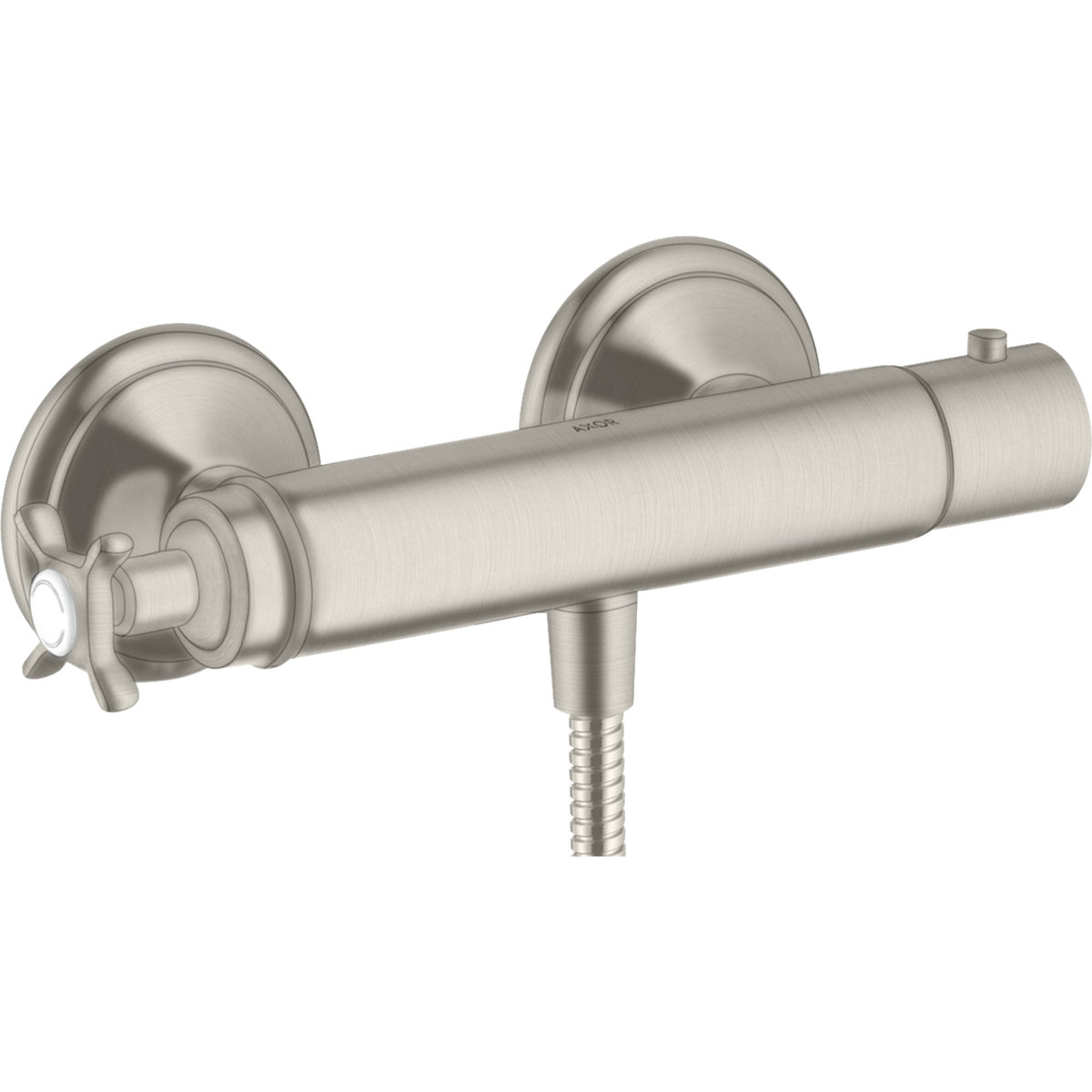 AXOR-Montreux-Shower-thermostat-for-exposed-installation-with-cross-handle-Stainless-Steel-Optic-16261800