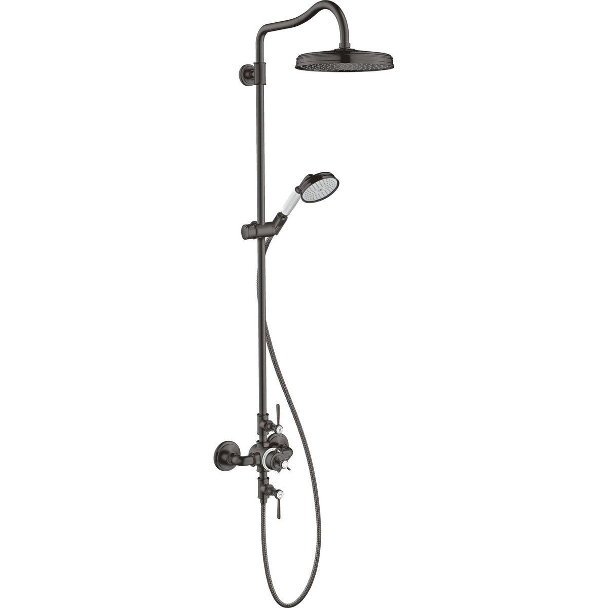 AXOR-Montreux-Showerpipe-with-thermostat-and-overhead-shower-240-1jet-Brushed-Black-Chrome-16572340