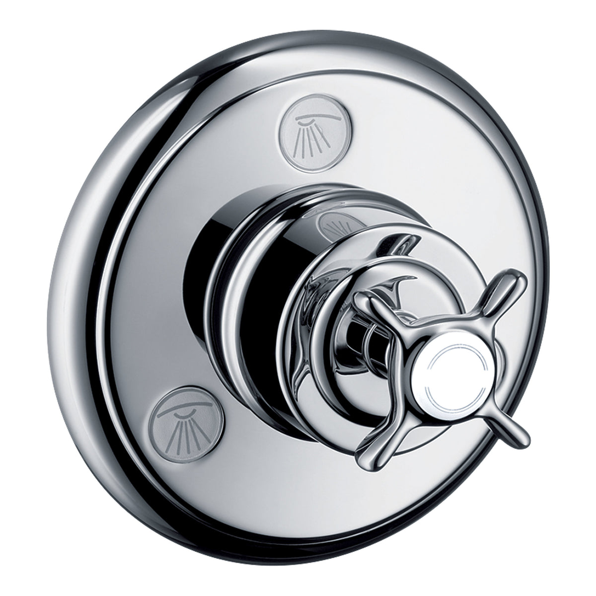 AXOR Montreux Shut off  diverter valve Trio  Quattro for concealed installation with cross handle 16830 16830340