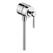 AXOR Montreux Wall outlet stop with non return valve shut off valve and lever handle Chrome 16883000