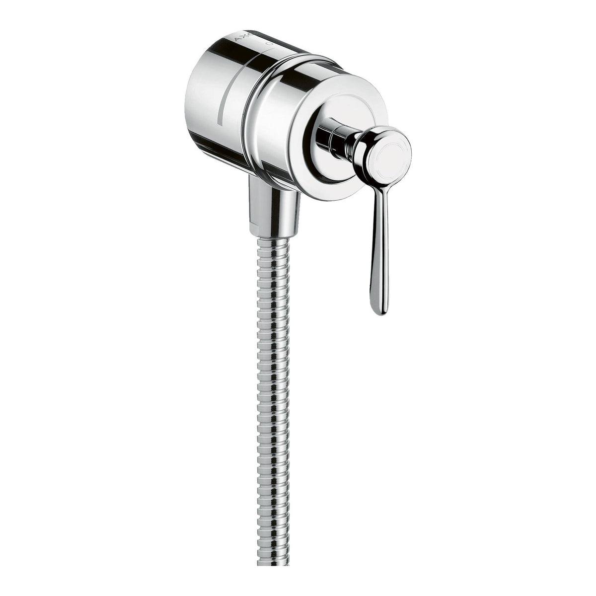 AXOR Montreux Wall outlet stop with non return valve shut off valve and lever handle Chrome 16883000