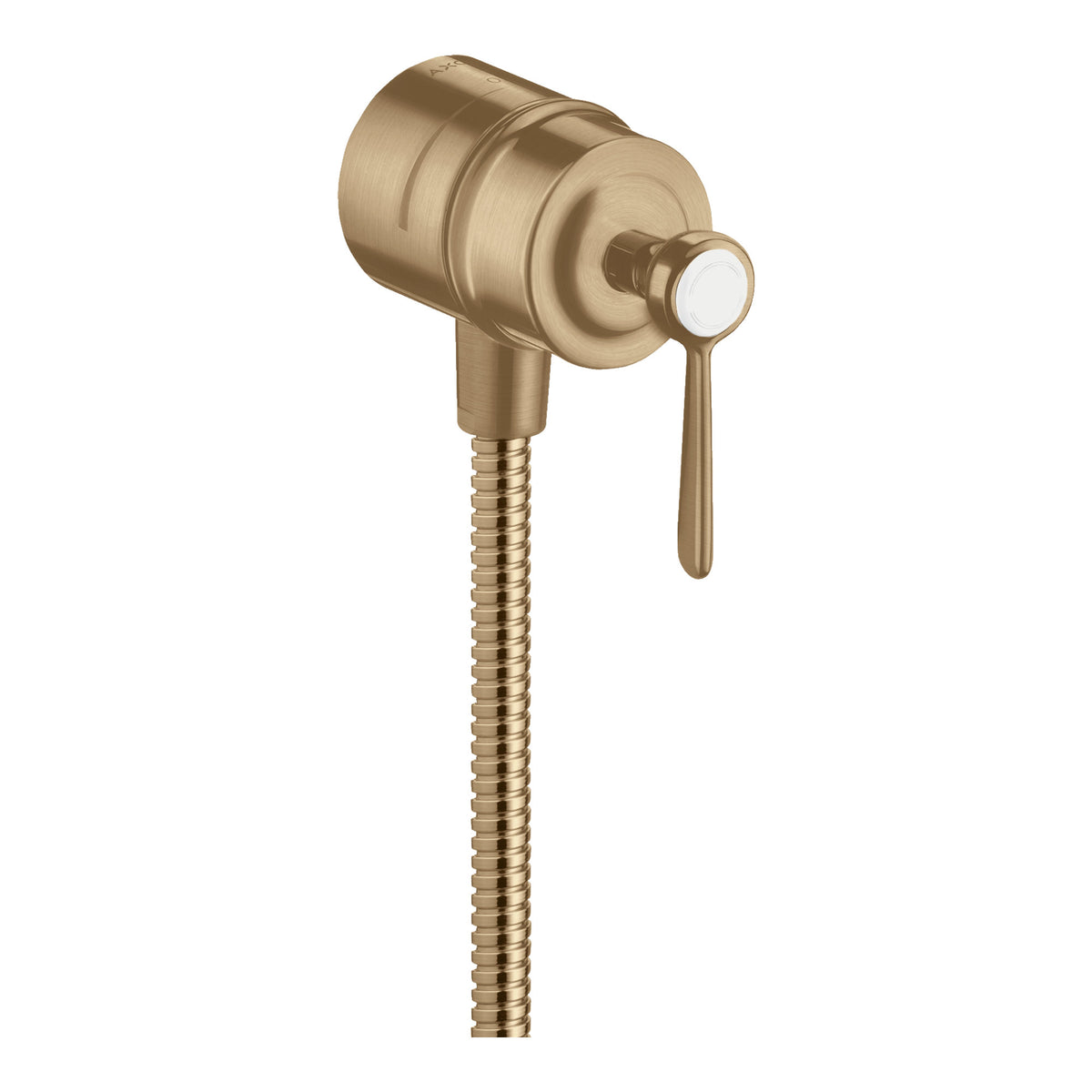 AXOR Montreux Wall outlet stop with non return valve, shut off valve and lever handle 16883 16883140