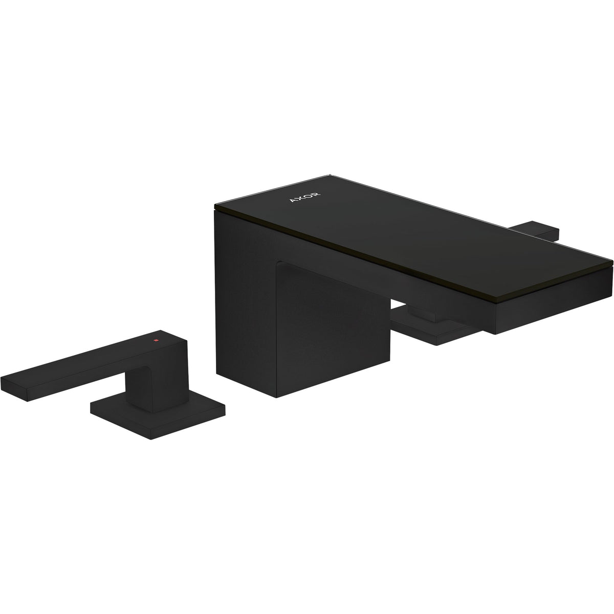 AXOR-MyEdition-3-hole-basin-mixer-70-with-push-open-waste-set-Matt-Black-47050670