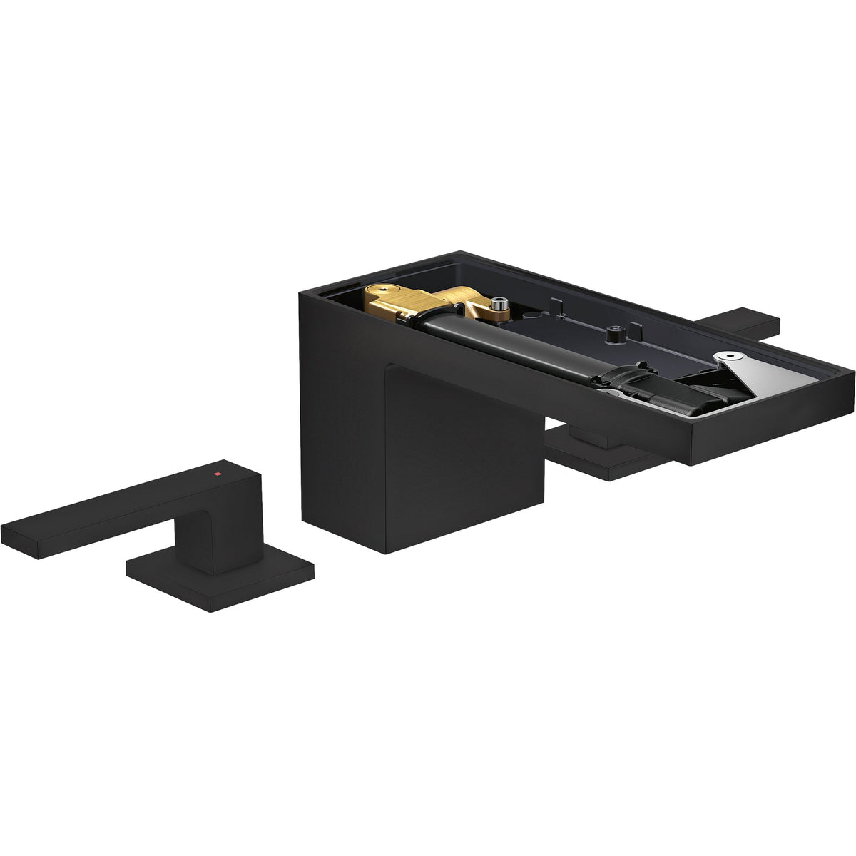 AXOR-MyEdition-3-hole-basin-mixer-70-with-push-open-waste-set-without-plate-Matt-Black-47052670