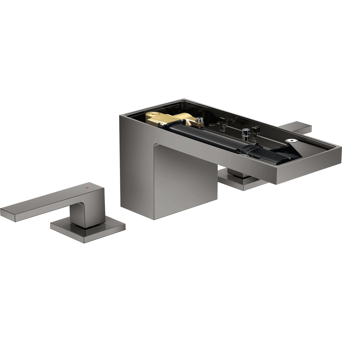 AXOR-MyEdition-3-hole-basin-mixer-70-with-push-open-waste-set-without-plate-Polished-Black-Chrome-47052330